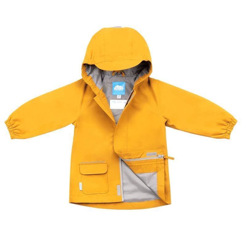 Yellow | Puddle-Dry Waterproof Jacket: 1T / Thin Liner