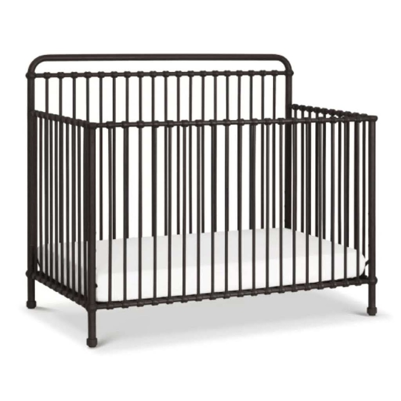 Million Dollar Baby Classic Winston 4-in-1 Convertible Mini Crib Vintage Iron