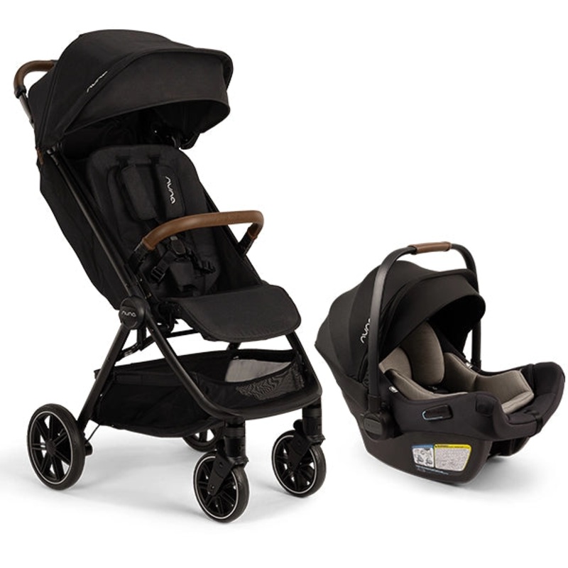 Nuna TRVL Lx + PIPA Aire Travel System Caviar/Caviar