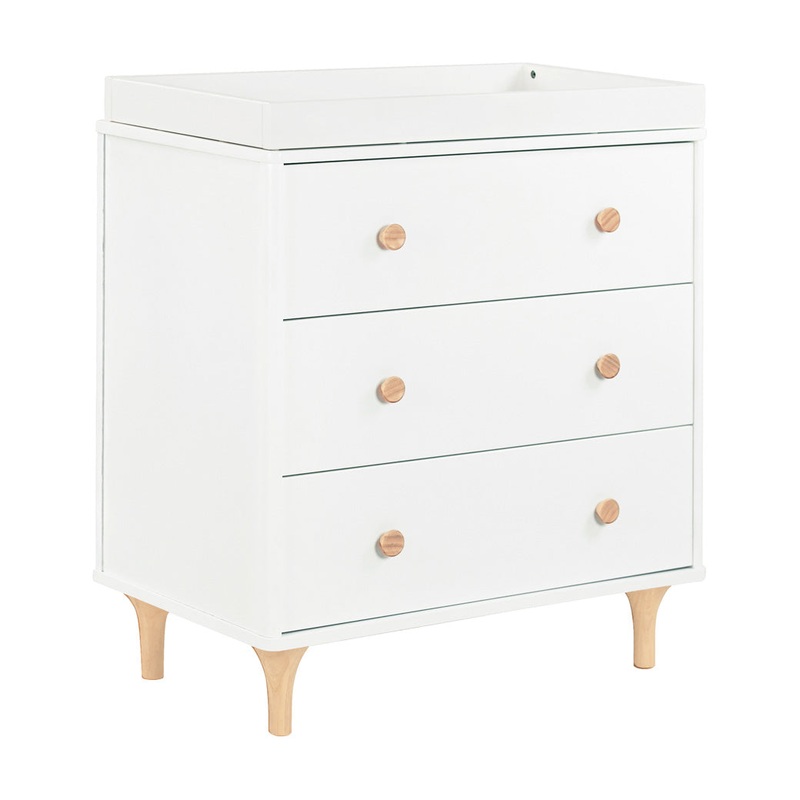 Lolly 3-Drawer Changer Dresser White/Natural