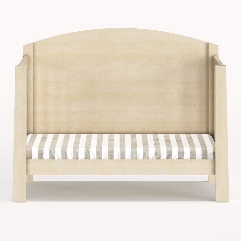 Milk Street Baby Sage High Back Crib Stabilizer Bar for Day Bed Conversion Oatmilk