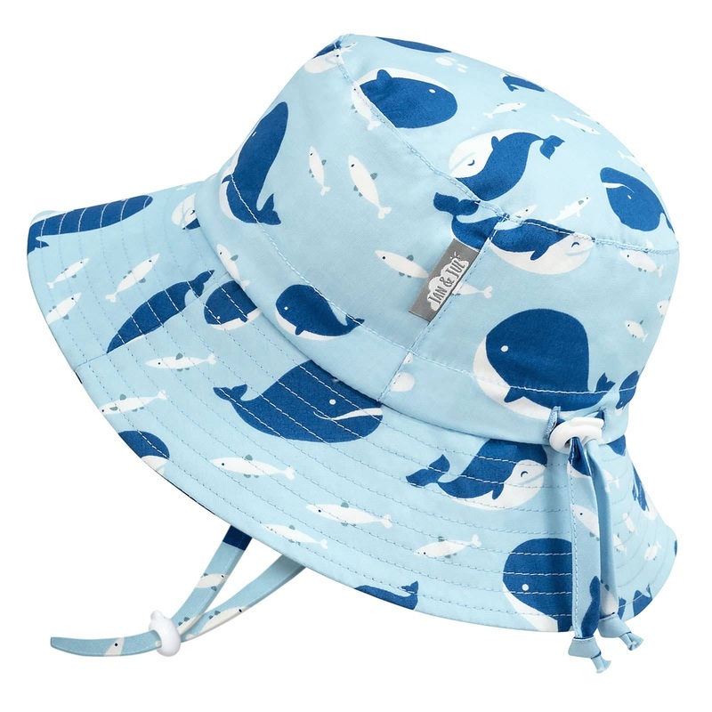 Blue Whale | Cotton Bucket Hat: M