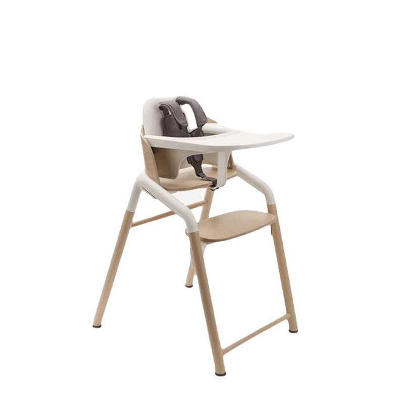 Bugaboo Giraffe Complete Highchair Neutral Wood and White