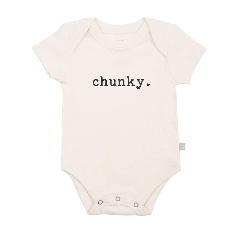 Finn & Emma Short Sleeve Graphic Bodysuit, Chunky 0-3 M