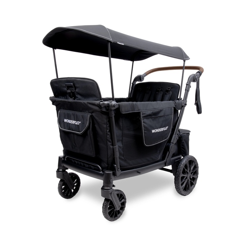 Wonderfold L4 Quad Stroller Wagon Gray