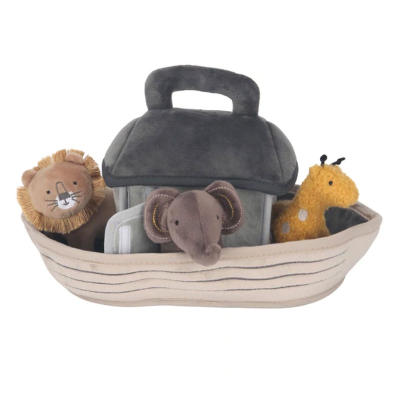 Lambs & Ivy Baby Noah Plush Set – Noah’s Ark w/ Animals