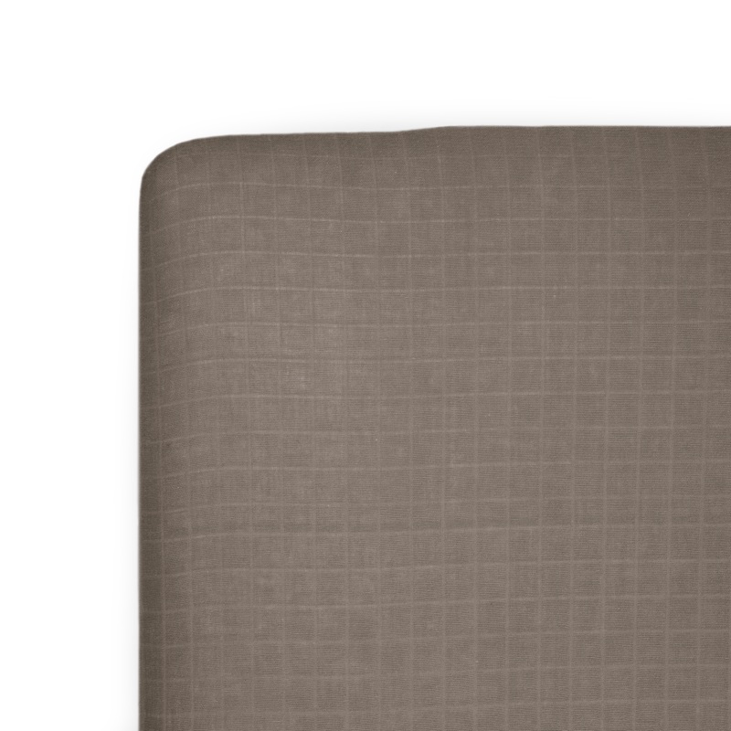 Cotton Muslin Crib Sheet – Mocha Mocha