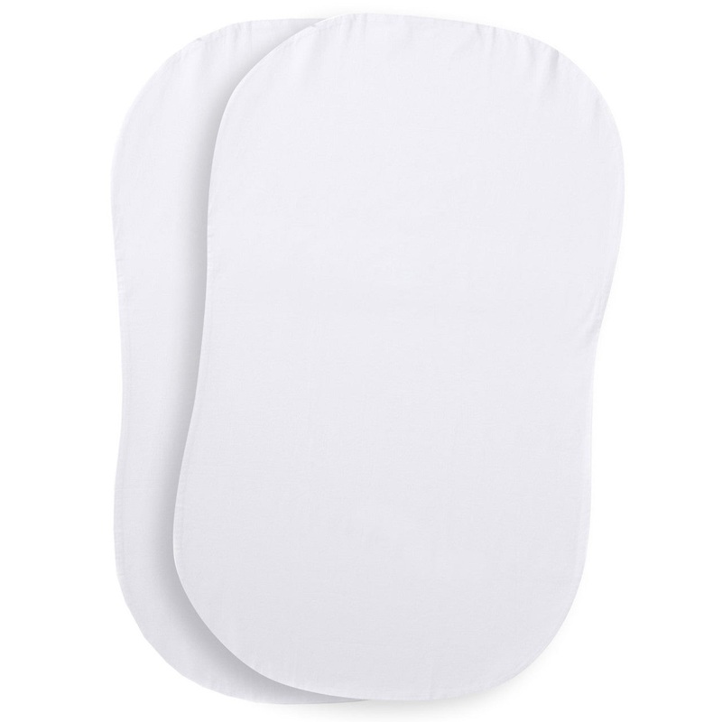 Halo Bassinet Twin Waterproof Mattress Pad 2-Pk in White