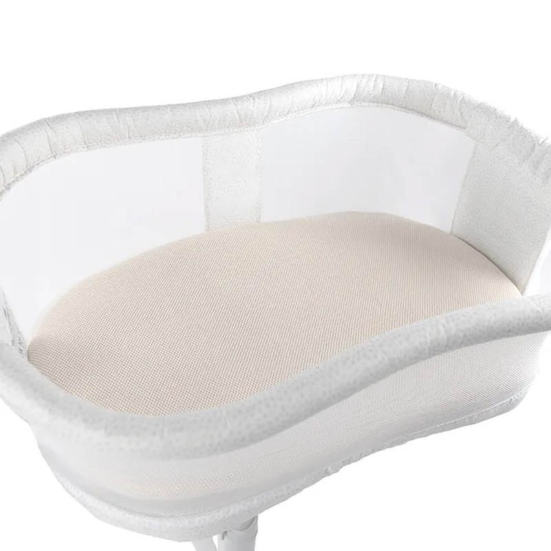 Naturepedic Bassinet Pad with Breathable Cover for Halo – Natural