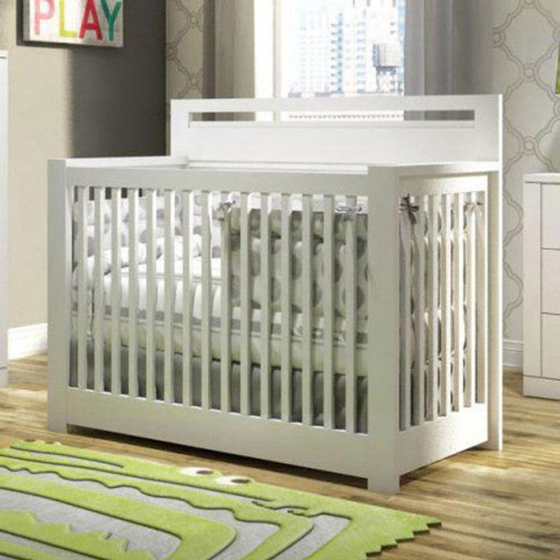NEST Milano Collection Convertible Crib in White