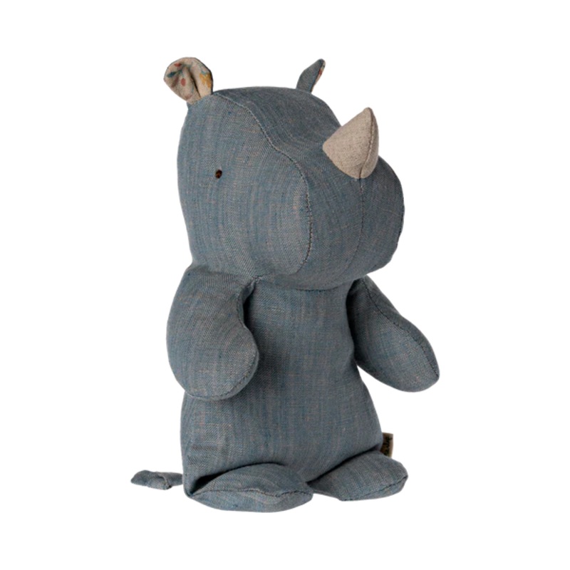 Safari Friends Small Rhino | Blue/Sand