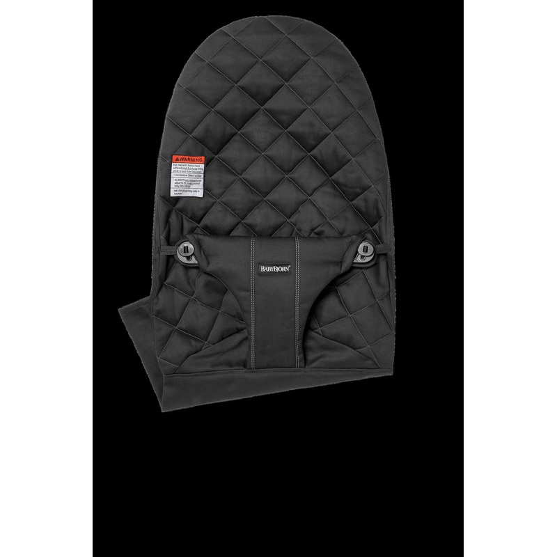 BabyBjrn Extra Fabric Seat for Bouncer Bliss Classic Quilt Woven Black