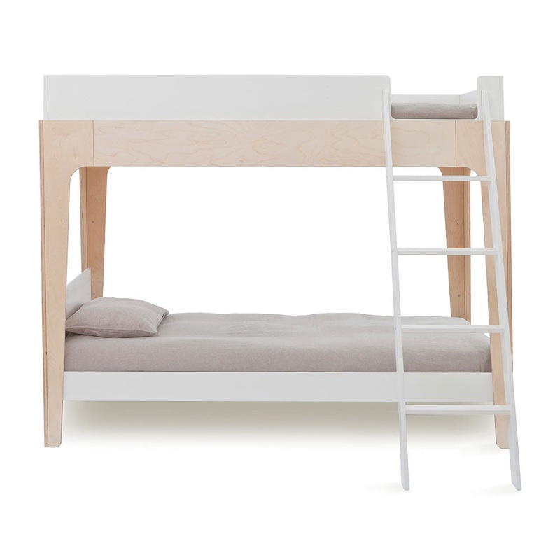 Perch Twin Bunk Bed White/ Birch