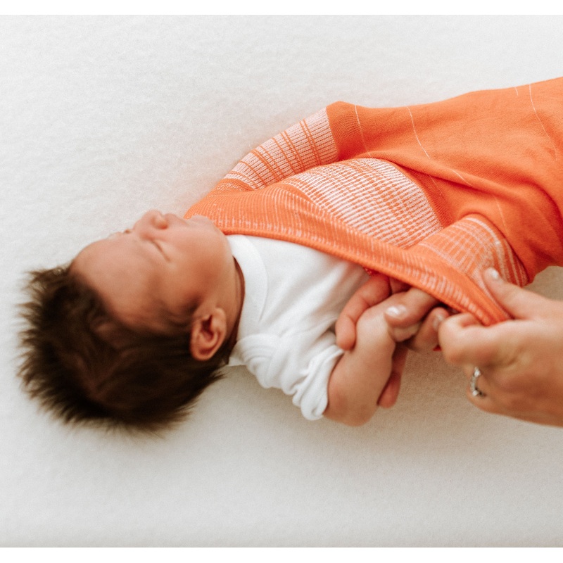 Swaddelini Orange Swaddle Sleep Sack Small ( 6-12 pounds)