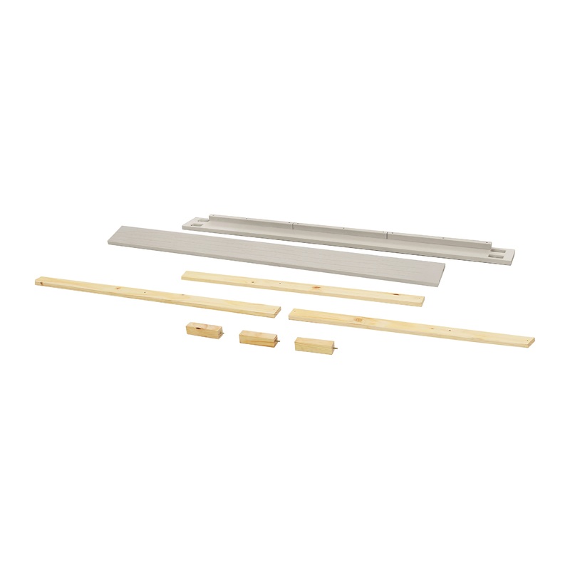 Monogram Newbern Full Size Conversion Rails White Driftwood
