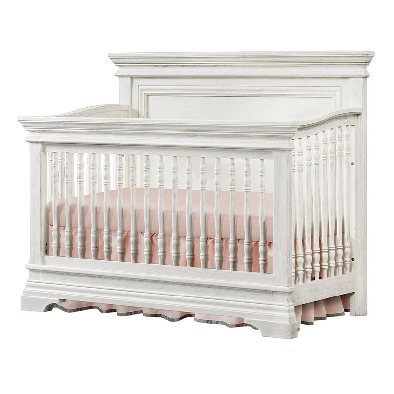 Olivia Crib Brushed White