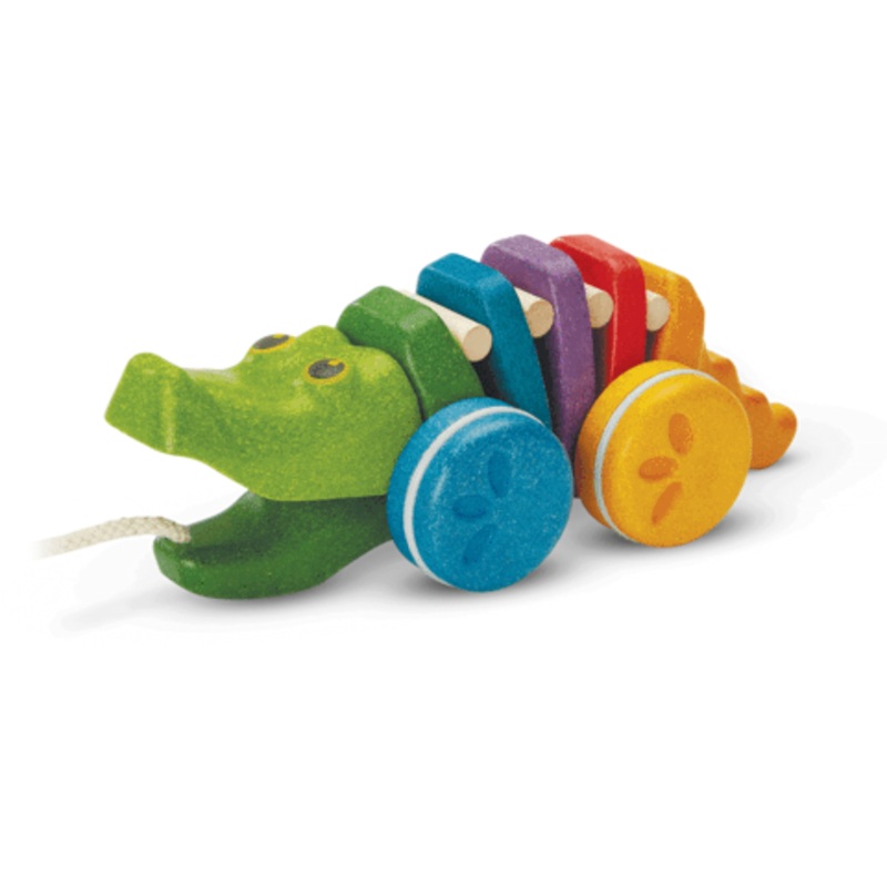 Rainbow Alligator Pull Toy