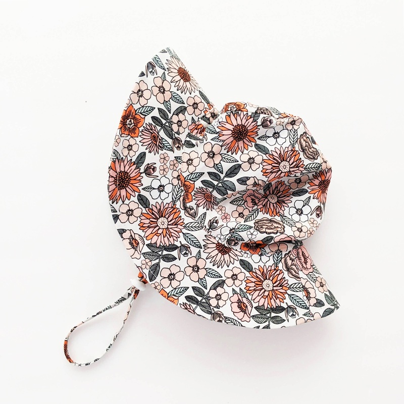 Vintage Flora Sunhat UPF 50+  Baby & Toddler 6-12 months