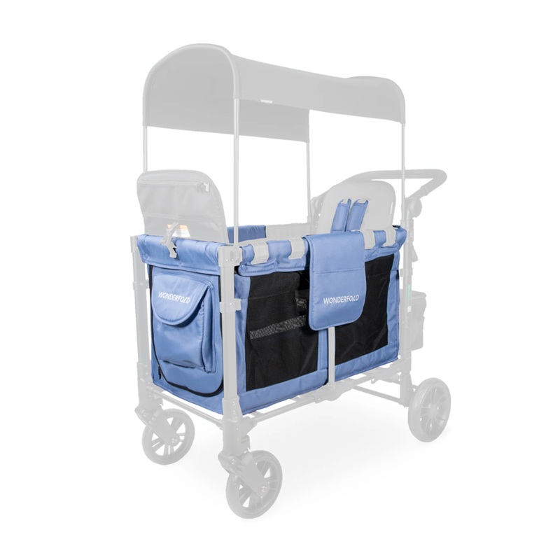 Wonderfold W2 Elite | W2 Luxe Carriage Fabric Storm Blue