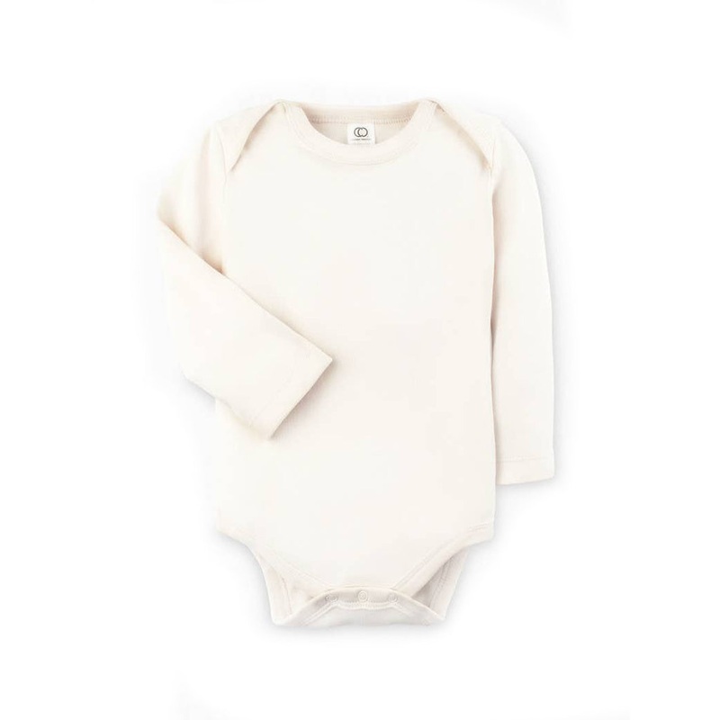Classic Long Sleeve Bodysuit | Natural 0-3 Months