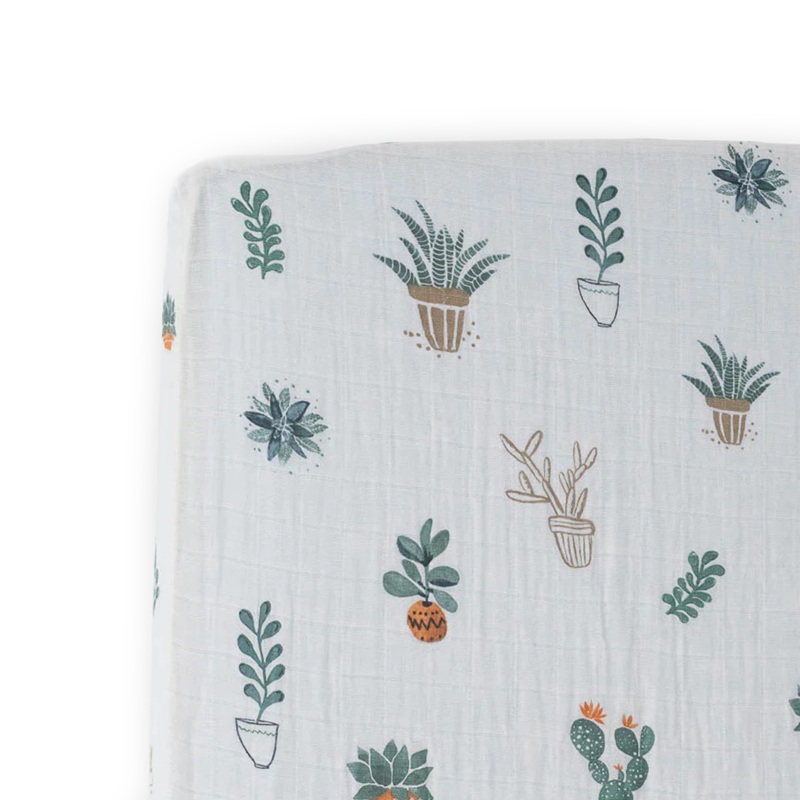 Cotton Muslin Crib Sheet – Prickle Pots Prickle Pots