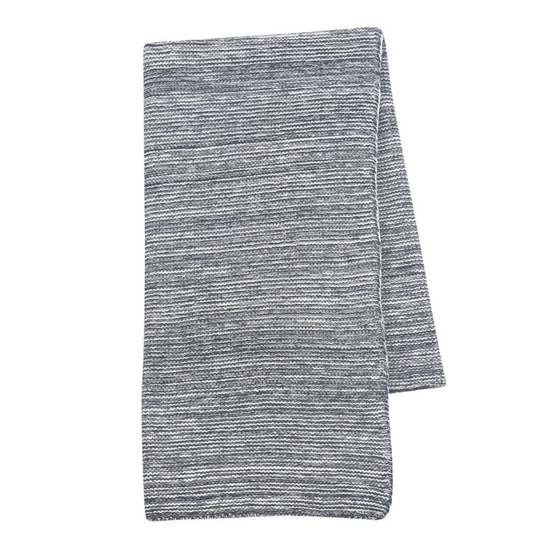 Lambs & Ivy Knit Blanket – Navy Heather