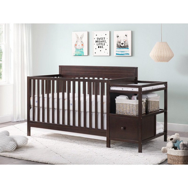 Oxford Harper 4 In 1 Crib And Changer Espresso
