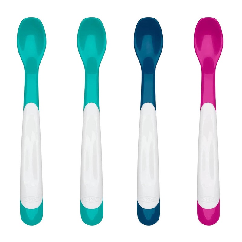 OXO TOT Plastic Infant Feeding Spoon Multipack Multicolor