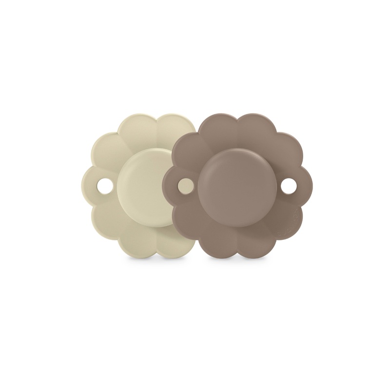 Suavinex Wonder Pacifier 2 Pack, 6-18M Gray/Umber