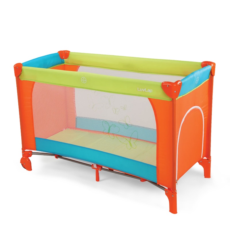 Sunshine Baby Playpen, Orange/Green/Blue