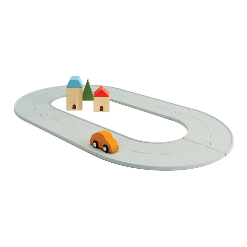 PlanToys Rubber Road & Rail Set – Small