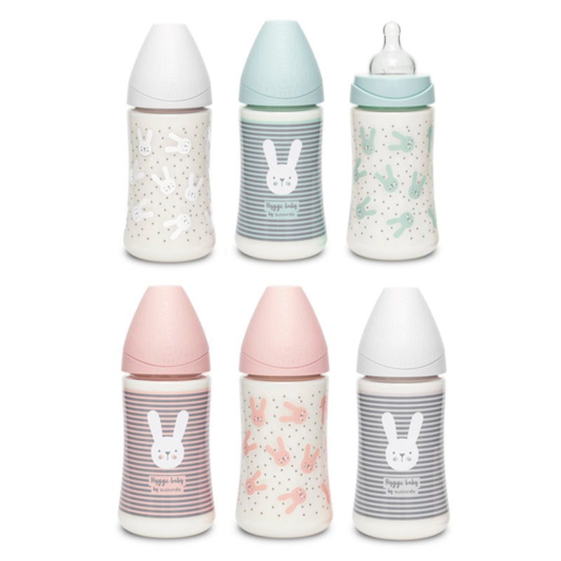 Premium polyamide wide neck bottle with round teat 270ml