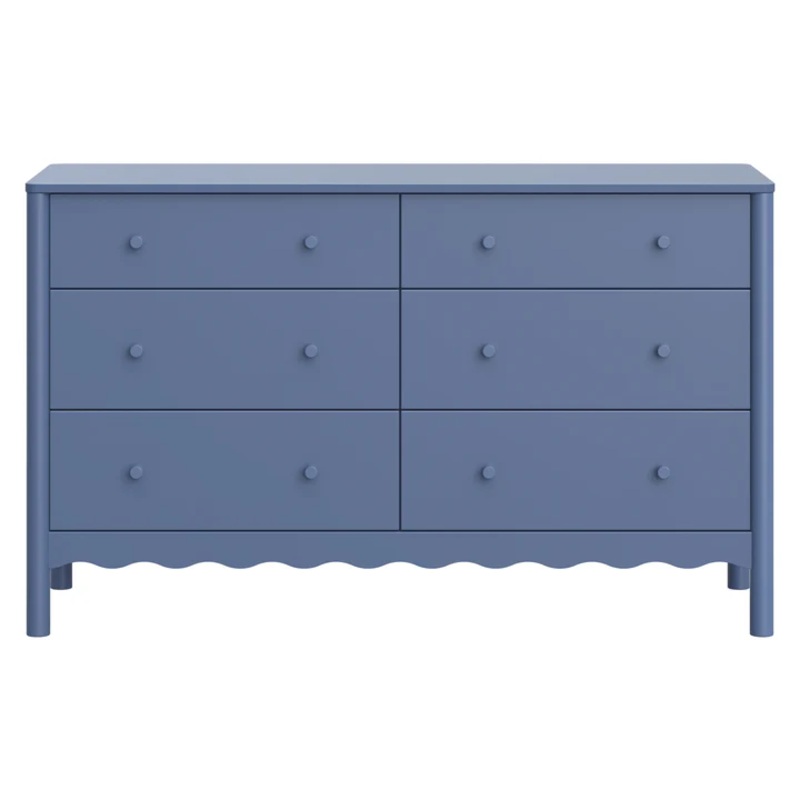 Babyletto Swell 6-Drawer Assembled Dresser Cove Blue