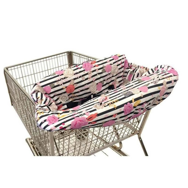 Itzy Ritzy Shopping Cart and High Chair Cover C. Grey Chevron