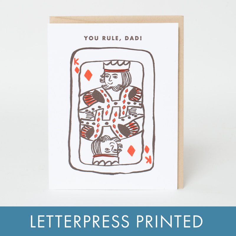You Rule Dad Greeting Card